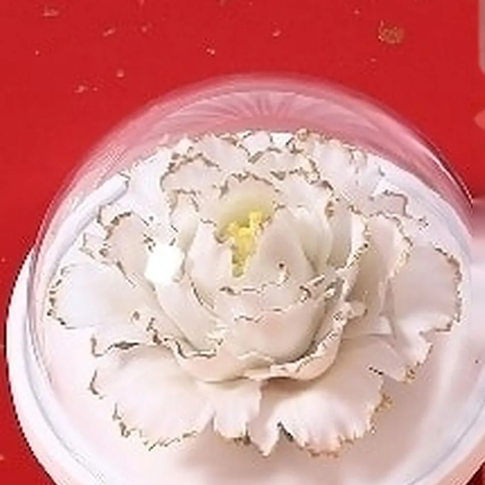 Gilded Peony, a porcelain flower gift for anniversaries